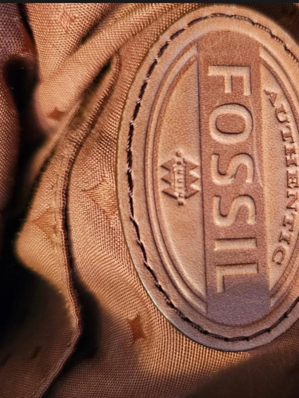 FOSSIL Leather Portfolio Side-Bag - timeless piece